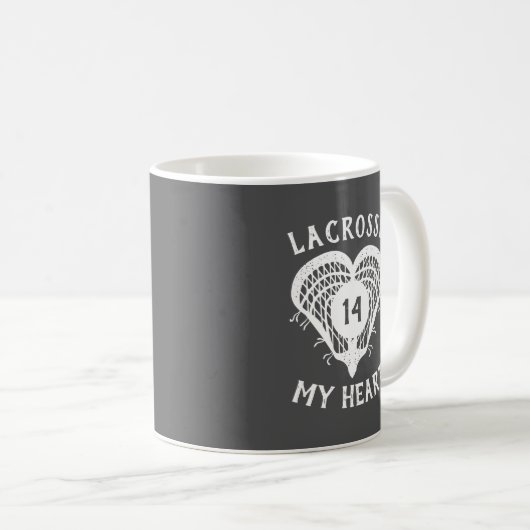 Gray Lacrosse Kaffeetasse (VorderseiteRechts)