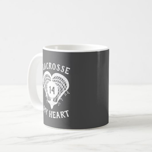 Gray Lacrosse Kaffeetasse (Vorderseite Links)