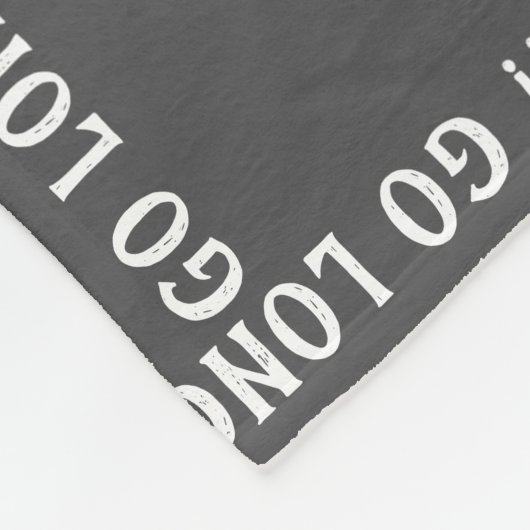 Gray Lacrosse My Heart Fleece Blanket (Ecke)