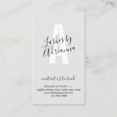 Gray Lash Extension Aftercare Visitenkarte (Vorderseite)