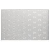 Gray Laurel Wreath Monogram Stoff (Fat Quarter (45,7 x 55,9 cm))