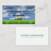 Gray Lawn Care Business Card Visitenkarte (Vorne/Hinten)