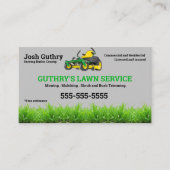Gray Lawn Care Business Card Visitenkarte (Vorderseite)