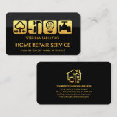 Gray Layers Gold Handyman Tools Visitenkarte (Vorne/Hinten)