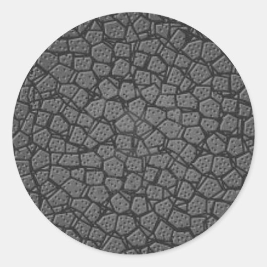 GRAY LEATHER RUNDER AUFKLEBER (Vorderseite)