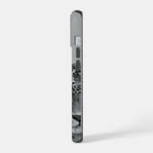 Gray Leopard Aesthetic Phone Case - Trendy Design iPhone 15 Hülle (Linke Seite)