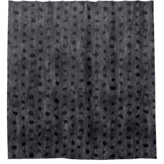 Gray Leopard Duschvorhang (Vorderseite)