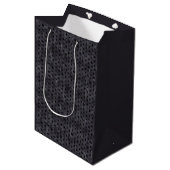 Gray Leopard Mittlere Geschenktüte (Vorderseite Schrägansicht)