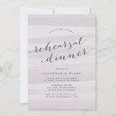 Gray Lilac Watercolor Rehearsal Dinner Invitation Einladung (Vorderseite)