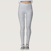 Gray Lilie Pattern Leggings (Vorderseite)
