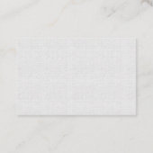 Gray Linen Look Generic Rewards Visitenkarte (Rückseite)