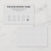 Gray Linen Look Generic Rewards Visitenkarte (Vorne/Hinten)