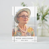 Gray Lines Foto Gebet Begleitkarte (Stehend Vorderseite)