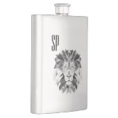 Gray Lion Monogram Flachmann (Rechts)