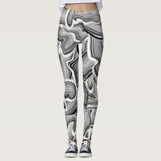 Gray Liquid Leggings (Vorderseite)