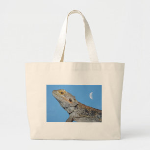 Gray Lizard und Halbmond Jumbo Stoffbeutel