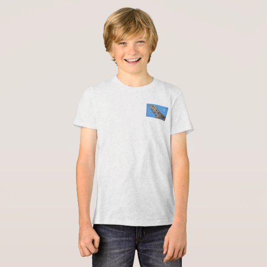 Gray Lizard und Halbmond Tri-Blend Shirt (Vorderseite voll)