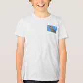 Gray Lizard und Halbmond Tri-Blend Shirt (Vorderseite)