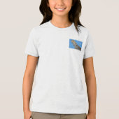 Gray Lizard und Halbmond Tri-Blend Shirt (Vorderseite)