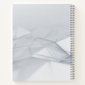 Gray Low-Poly Bullet Journal / Lined Notebook Notizblock (Rückseite)