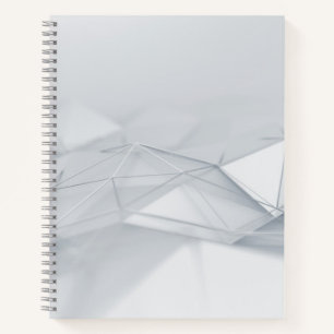 Gray Low-Poly Bullet Journal / Lined Notebook Notizblock