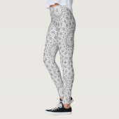 Gray Mandala Geometric Pattern Leggings (Links)