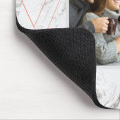 Gray Marble 5 Foto Collage - Love Life with you Mousepad (Ecke)