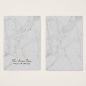 Gray Marble Earring Display Card (Vorne & Hinten)