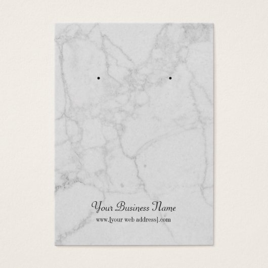 Gray Marble Earring Display Card (Vorderseite)
