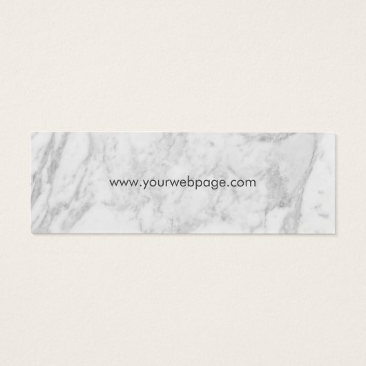 Gray Marble Elegant Simple Price Tag (Rückseite)
