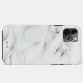 Gray Marble Geode mit Monogram Case-Mate iPhone Hülle (Rückseite (Horizontal))