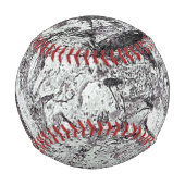 Gray Marble Look Baseball (Rückseite)