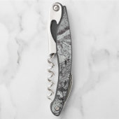 Gray Marble Look Kellnermesser (Vorderseite)