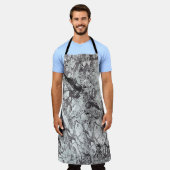 Gray Marble Look Schürze (Getragen)