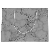 Gray Marble Muster Vatertag Große Geschenktüte (Vorderseite)
