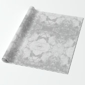 Gray Marble Pattern Vatertag Wrapping Paper Geschenkpapier (Ungerollt)