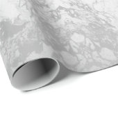 Gray Marble Pattern Vatertag Wrapping Paper Geschenkpapier (Rolleneckpunkt)