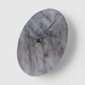 Gray Marble Runde Wanduhr (Winkel)