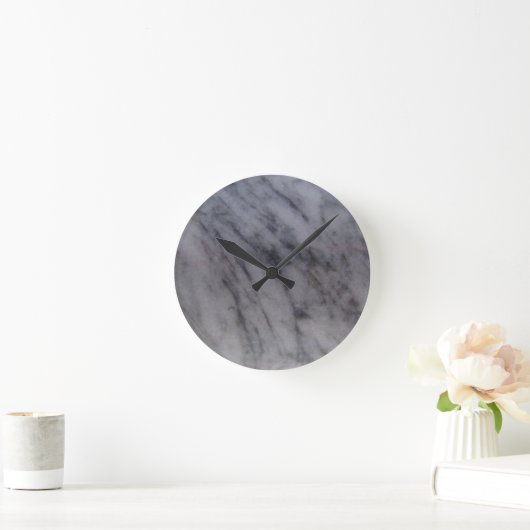 Gray Marble Runde Wanduhr (Zuhause)