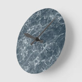 Gray marble runde wanduhr (Winkel)