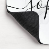 Gray Marble Script Calligraphy Mousepad (Ecke)