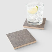 Gray Marble Square Untersetzer (Seitenansicht)