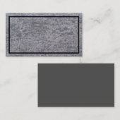 Gray Marble Textured Business Card Visitenkarte (Vorne/Hinten)