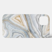 Gray Marbled Abstract Design Case-Mate iPhone Hülle (Rückseite (Horizontal))