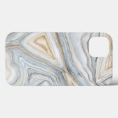 Gray Marbled Abstract Design Case-Mate iPhone Hülle (Rückseite (Horizontal))