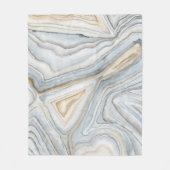 Gray Marbled Abstract Design Fleecedecke (Vorderseite)