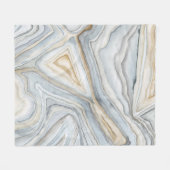 Gray Marbled Abstract Design Fleecedecke (Vorderseite (Horizontal))