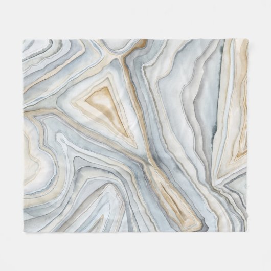 Gray Marbled Abstract Design Fleecedecke (Vorderseite (Horizontal))