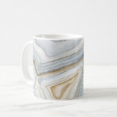 Gray Marbled Abstract Design Kaffeetasse (Vorderseite Links)