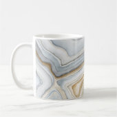 Gray Marbled Abstract Design Kaffeetasse (Links)